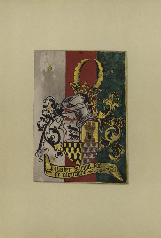 Sir Walter Blount, lord Mountjoy, 1472-1474 (chromolitho) od William St John Hope