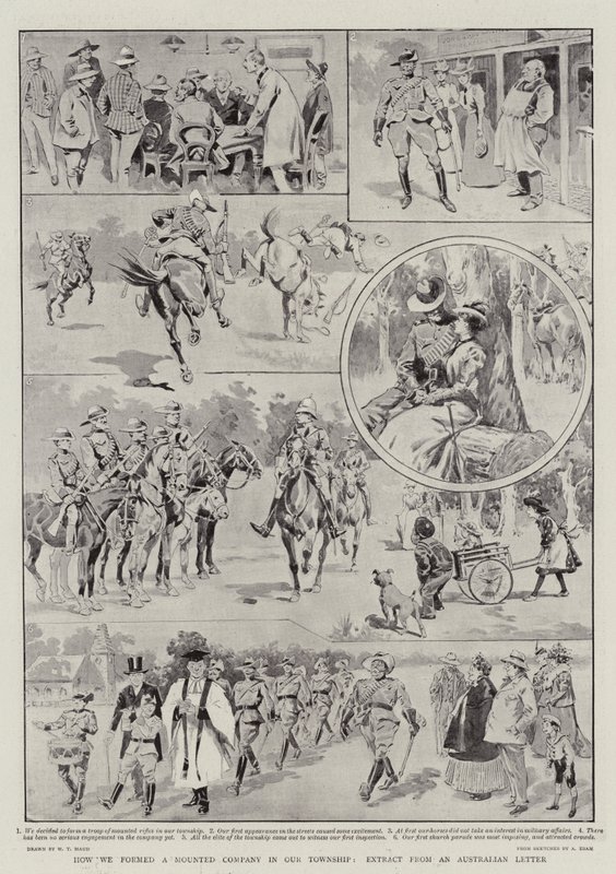 Jak jsme vytvořili Mounted Company v naší černošské čtvrti, výňatek z australského dopisu od William T. Maud