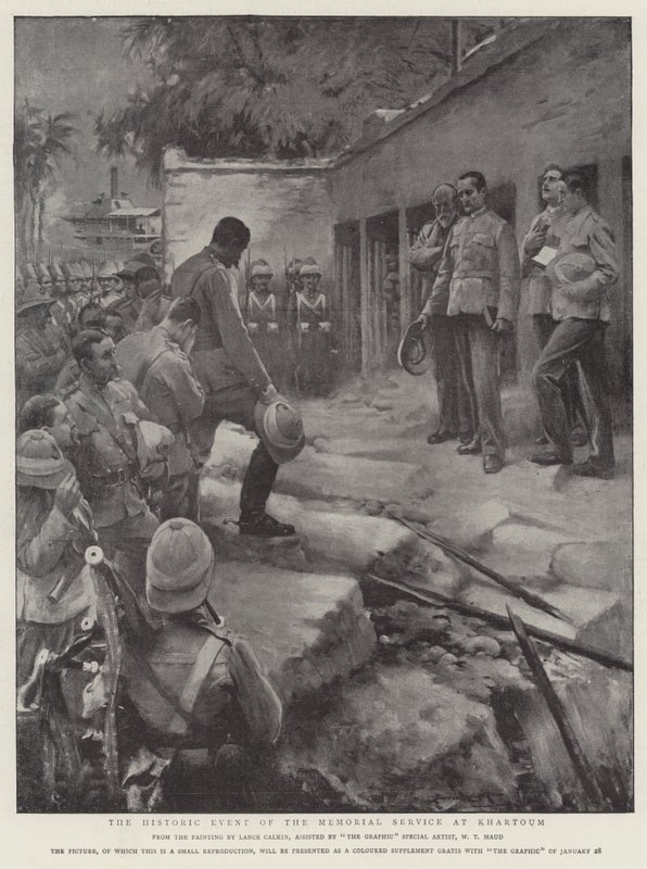 Na památku Gordona, historická událost vzpomínkové bohoslužby v Chartúmu od William T. Maud
