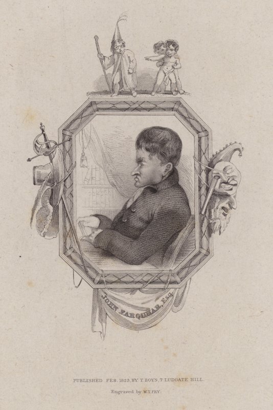 John Farquhar , skotský obchodník a podnikatel (rytina) od William Thomas Fry