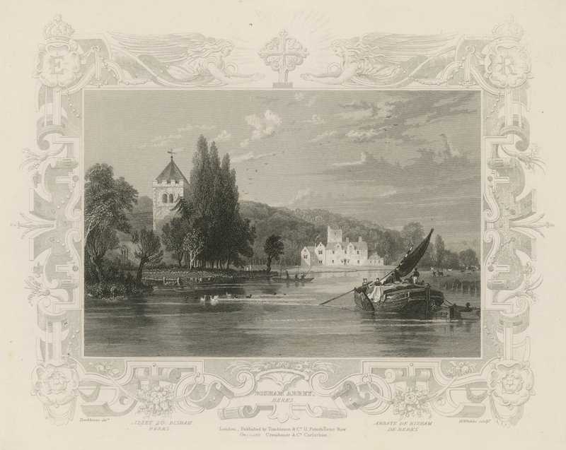Výhled na Temži poblíž Bisham Abbey od William Tombleson