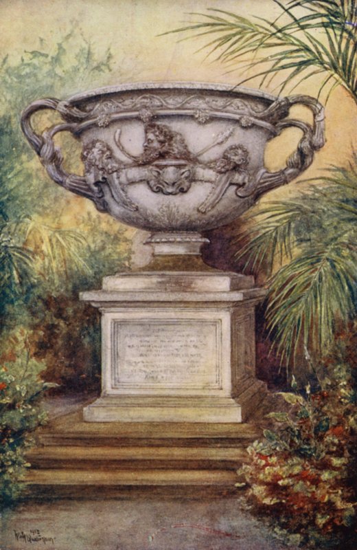 Hrad Warwick: Váza Warwick (barevná lito) od William W. Quatremain
