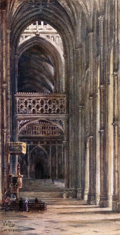 Canterbury, interiér lodi (barva lito) od William Wiehe Collins