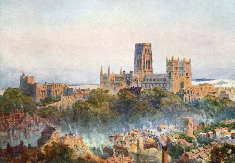 Canterbury od železnice (barevné lito) od William Wiehe Collins