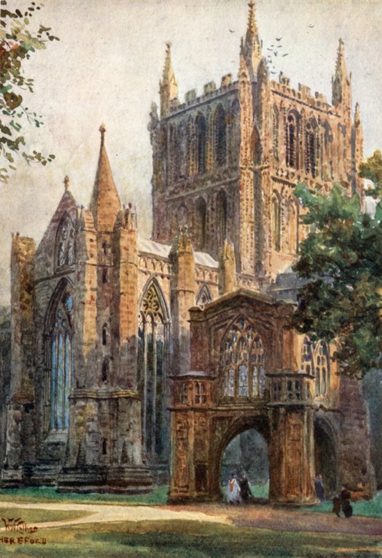 Hereford, severní transept (barevné lito) od William Wiehe Collins