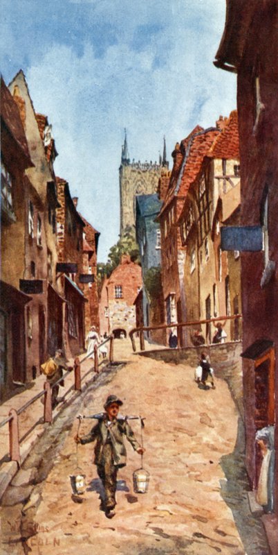 Lincoln, strmý kopec (barva litho) od William Wiehe Collins