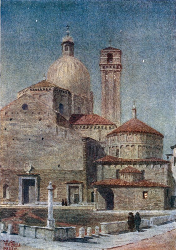 Padova. Katedrála (barva lito) od William Wiehe Collins