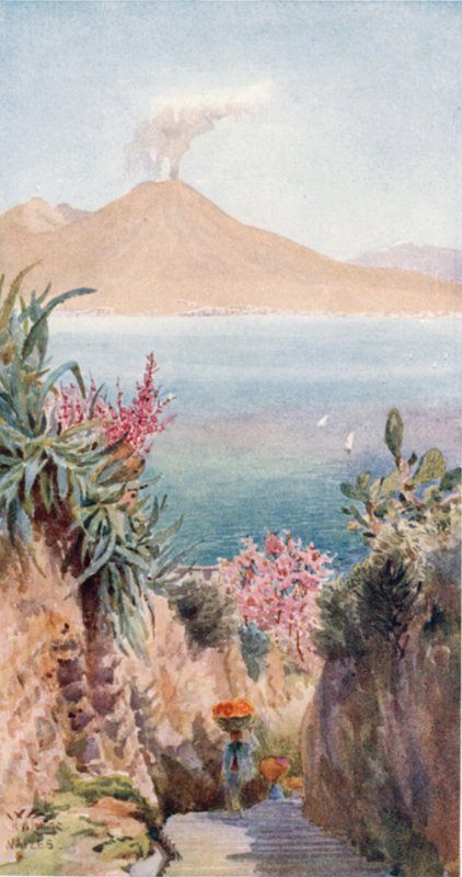 Posillipo. Neapolský záliv z (barva litho) od William Wiehe Collins