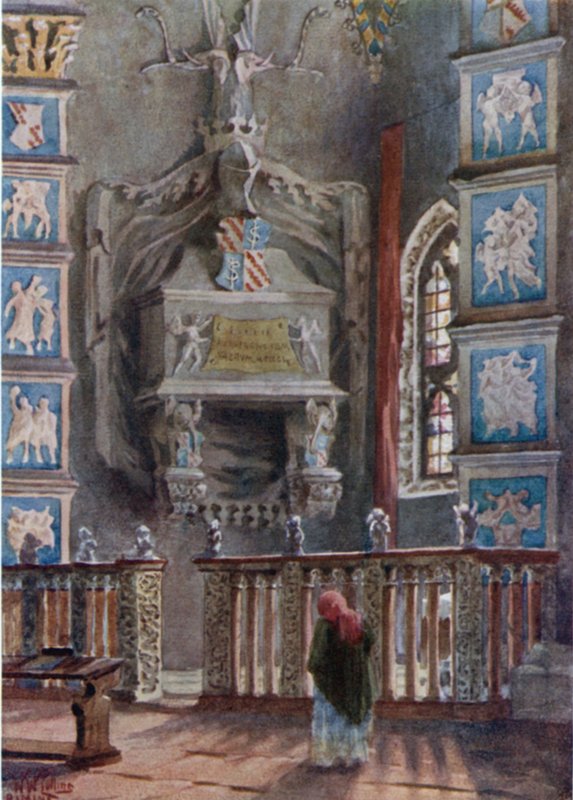 Rimini. Isottina hrobka v katedrále (barevné lito) od William Wiehe Collins