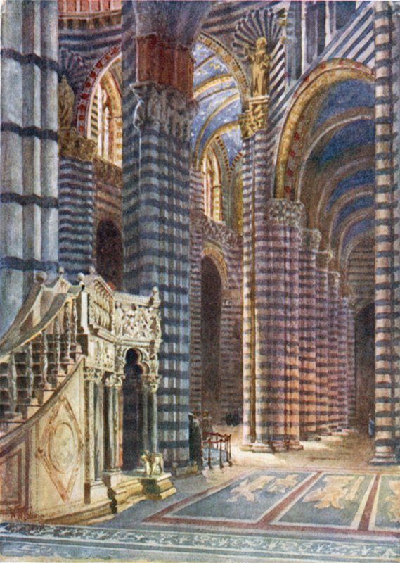 Siena. Oblouk svatého Josefa (barva lito) od William Wiehe Collins