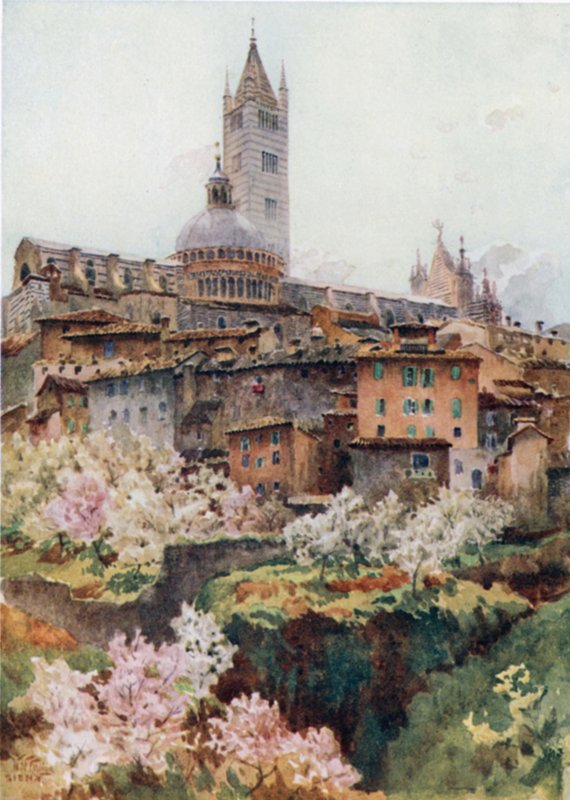 Siena. Katedrála (barva lito) od William Wiehe Collins