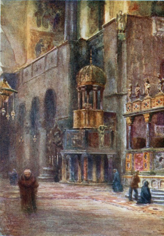 Benátky. Interiér, St. Mark