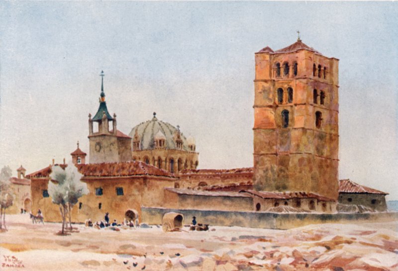 Zamora, katedrála (barva litho) od William Wiehe Collins