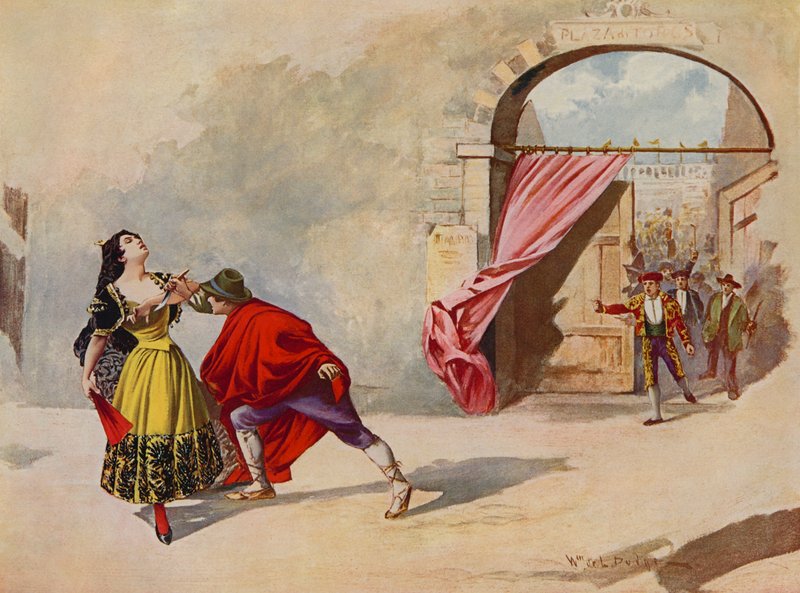 Carmen, dějství IV scéna ii od William de Leftwich Dodge