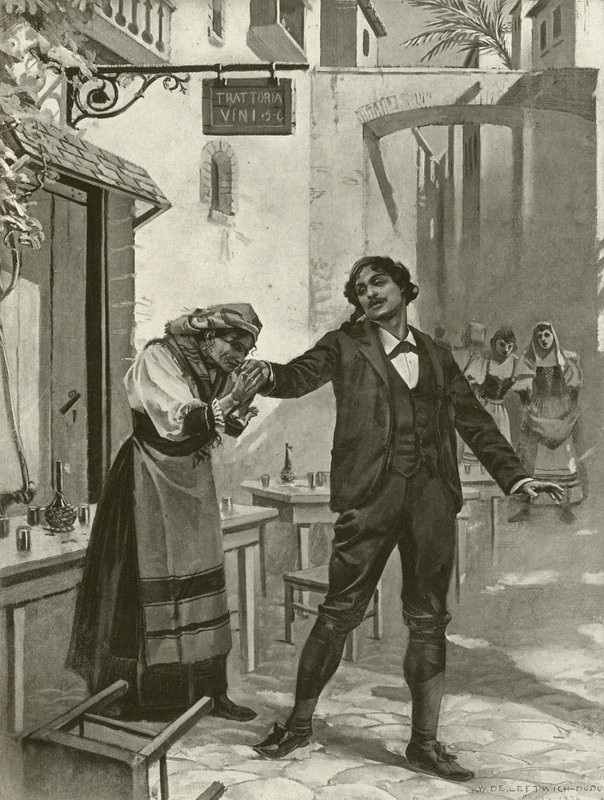 Cavalleria Rusticana, scéna XI (rytina) od William de Leftwich Dodge