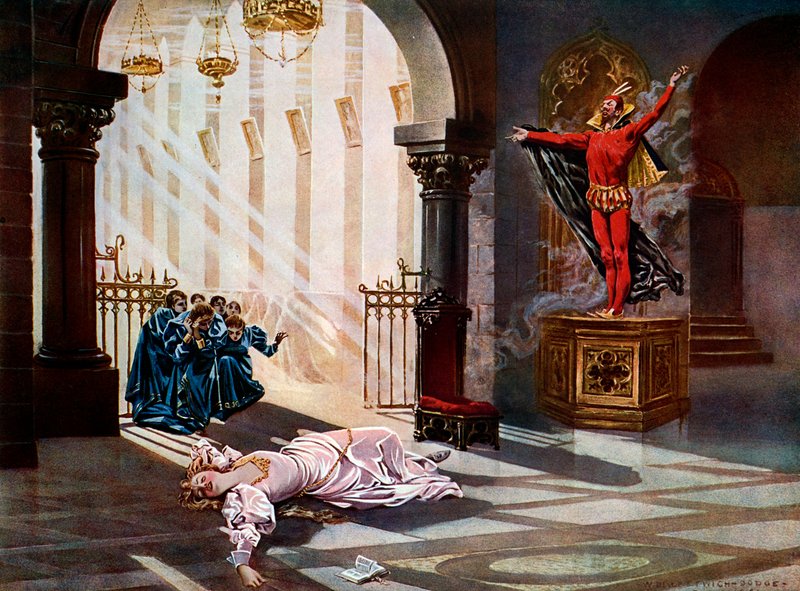 Faust, dějství IV scéna v od William de Leftwich Dodge