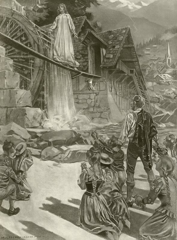 La Sonnambula, dějství III, scéna ii (hlubotisk) od William de Leftwich Dodge