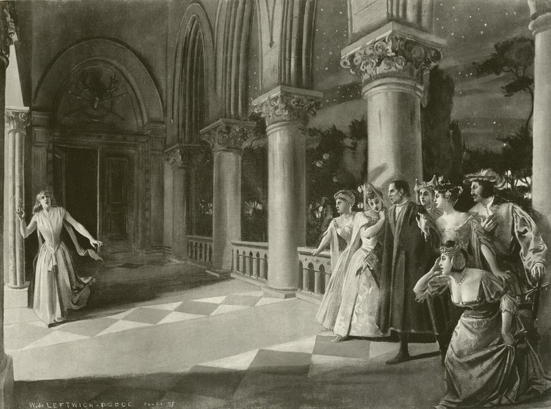 Lucia di Lammermoor, III. dějství, scéna vi (hlubotisk) od William de Leftwich Dodge
