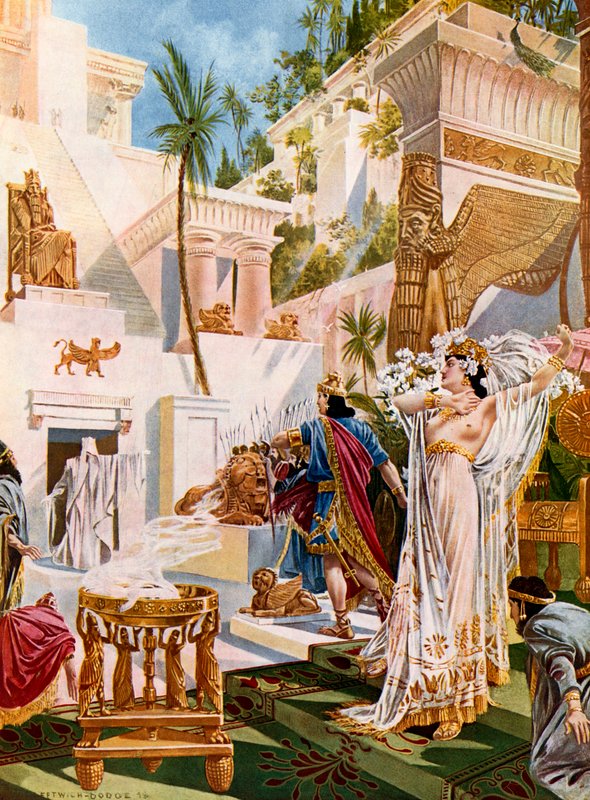 Semiramide, dějství I, scéna xi od William de Leftwich Dodge