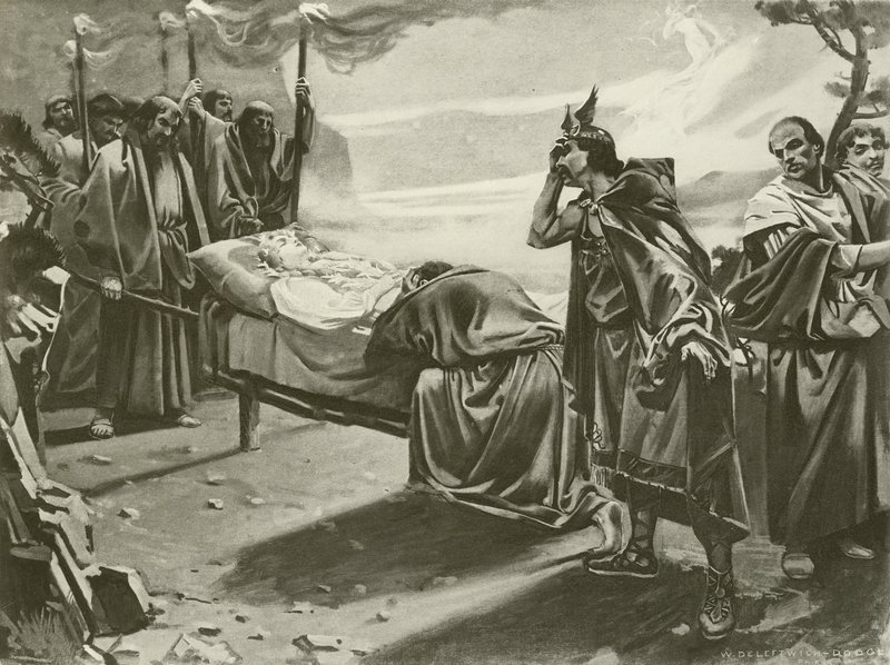 Tannhauser, poslední scéna III. dějství (rytina) od William de Leftwich Dodge