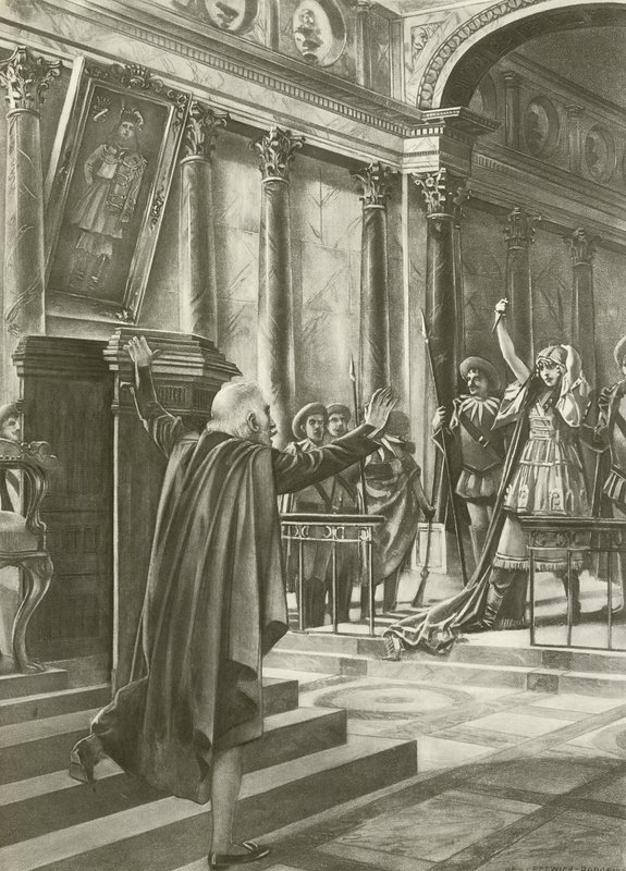 Bohémská dívka, dějství II, scéna iv (hlubotisk) od William de Leftwich Dodge