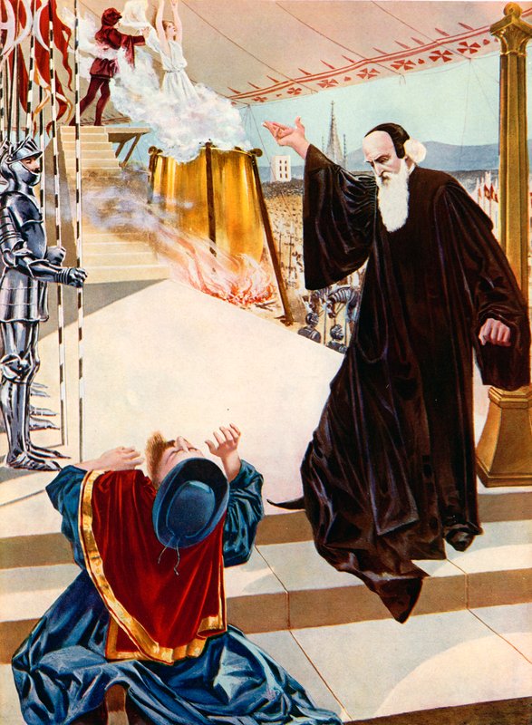 Židovka, poslední dějství a scéna od William de Leftwich Dodge