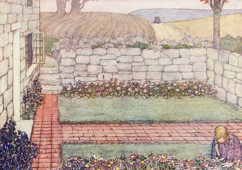 Dětská kniha o zahradničení: (barevná litografie) od Winifred Cayley Robinson