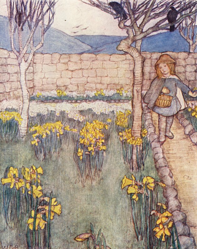 Dětská kniha o zahradničení: (barevná litografie) od Winifred Cayley Robinson