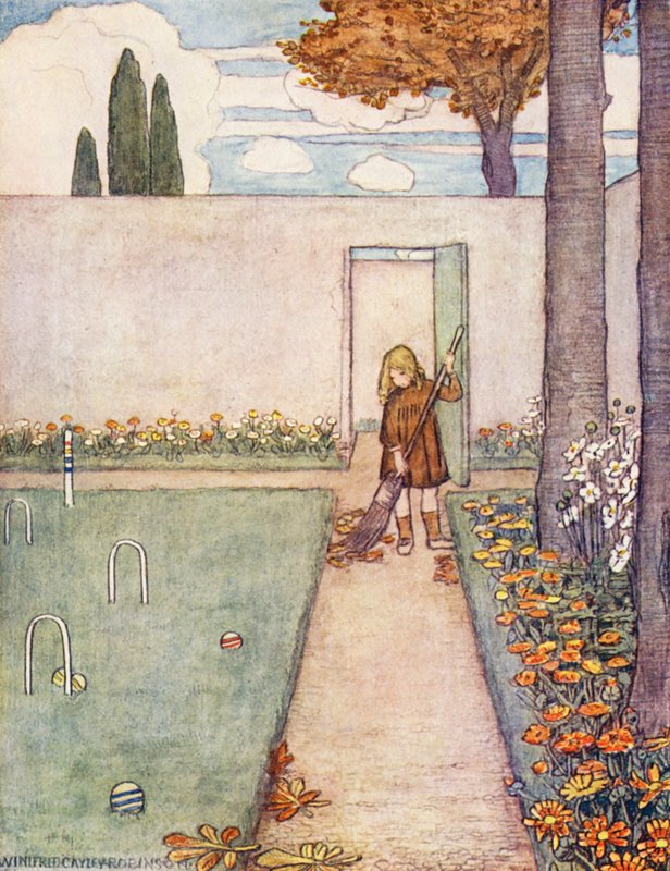 Dětská kniha o zahradničení: (barevná litografie) od Winifred Cayley Robinson