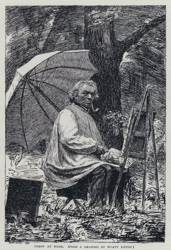 Corot v práci od Wyatt Eaton