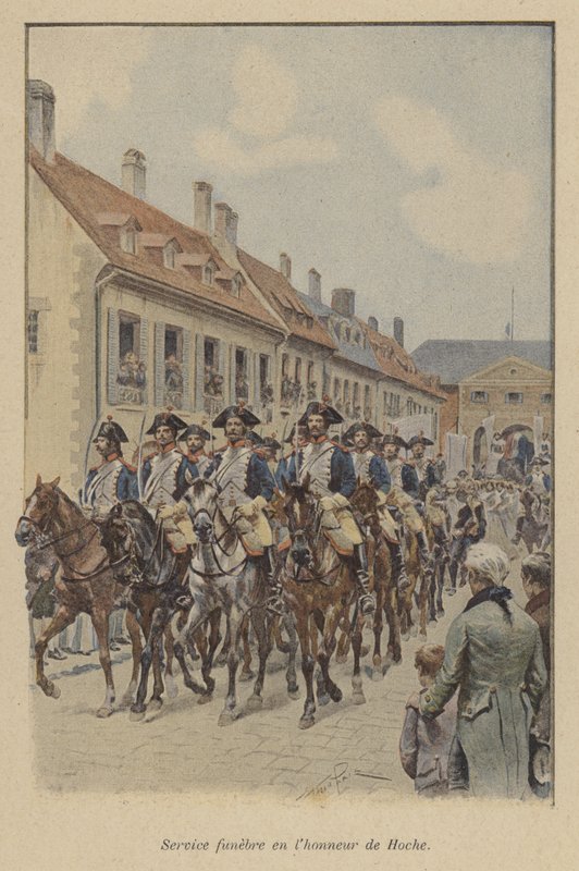 Smuteční průvod francouzského generála Lazare Hoche, 1797 od after Paris