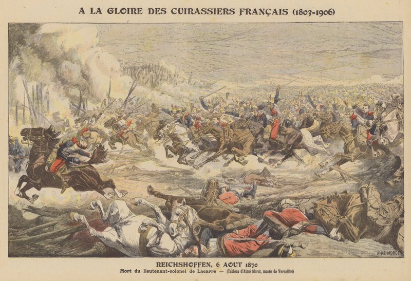 Ke slávě francouzských kyrysníků (1803-1906) od after Aime Nicolas Morot