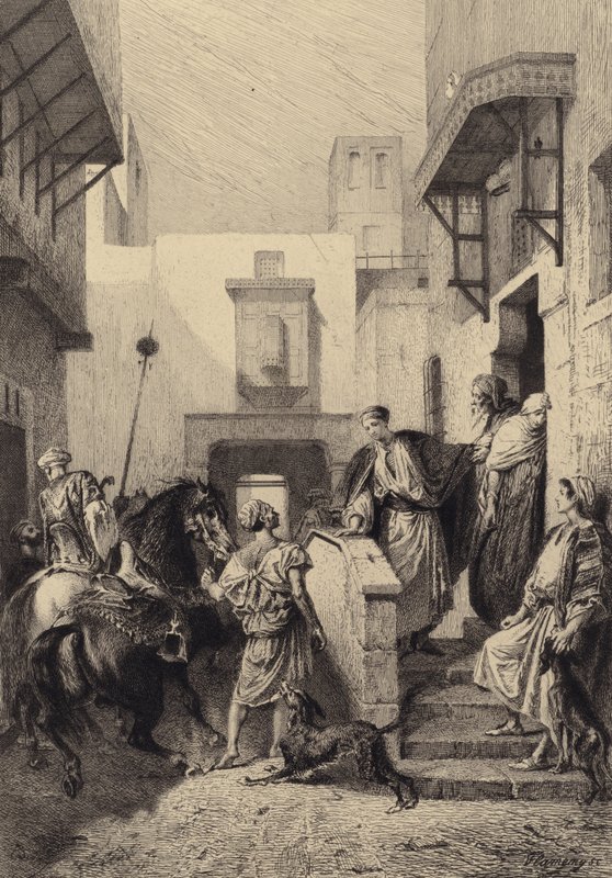 Odchod marnotratného syna od after Albert Robida