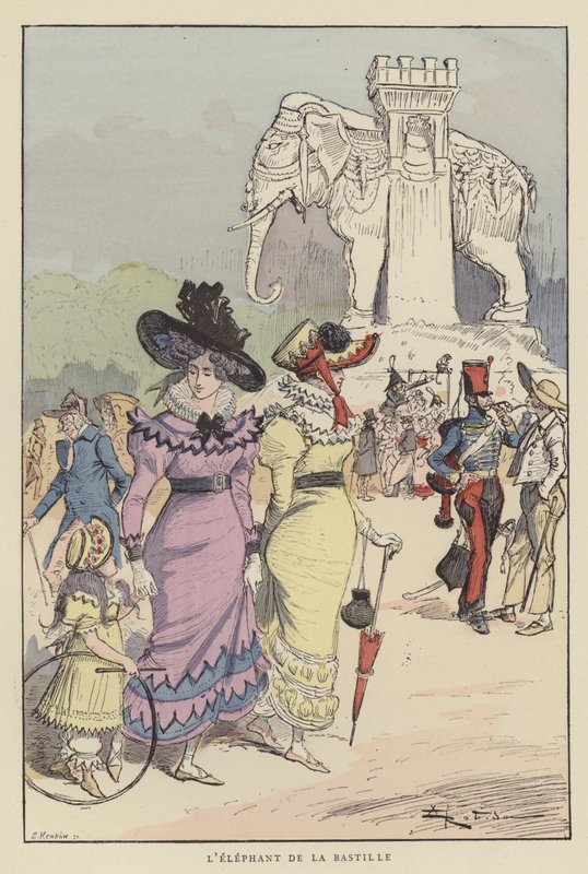 Slon Bastille od after Albert Robida