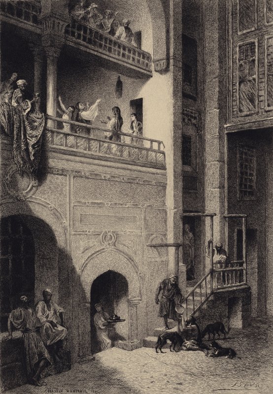 Lazar a boháč od after Albert Robida