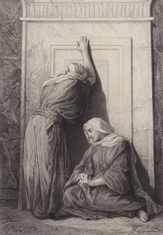 Máří Magdalena a druhá Marie od after Albert Robida