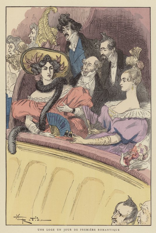 A Lodge Romantický premiérový den od after Albert Robida