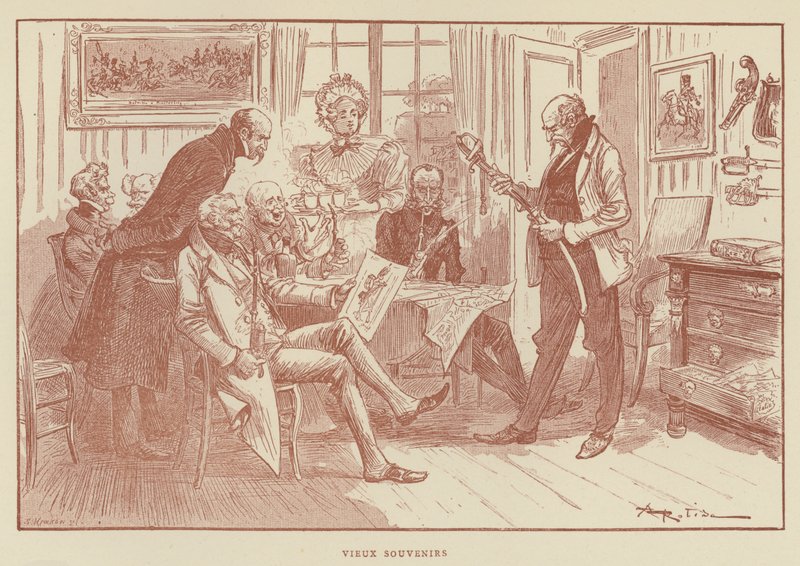Staré vzpomínky od after Albert Robida