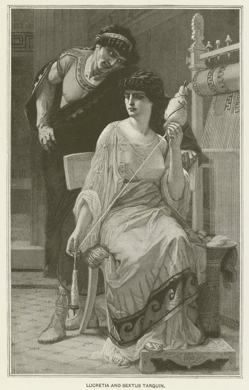 Lucretia a Sextus Tarquin od after Alexandre Cabanel
