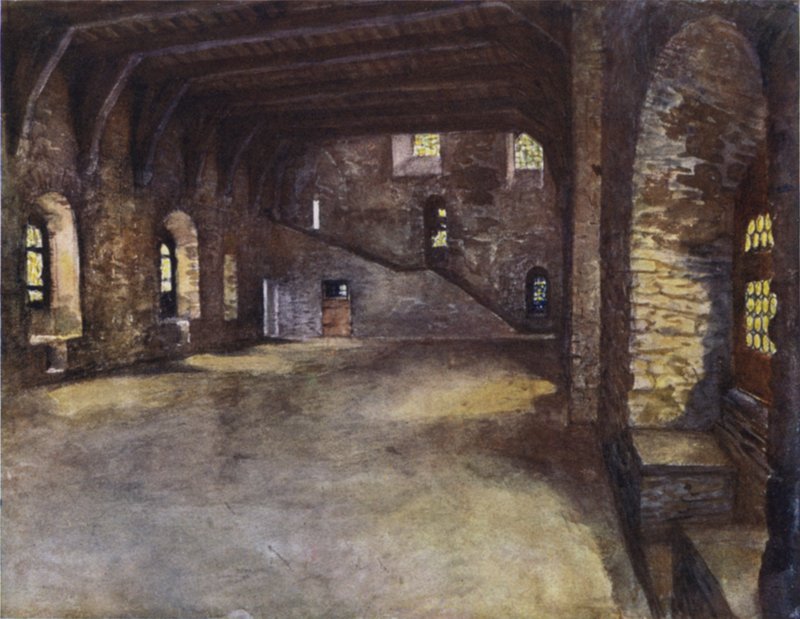 Hodovní síň, Hrabský hrad, Gent od after Amedee Forestier