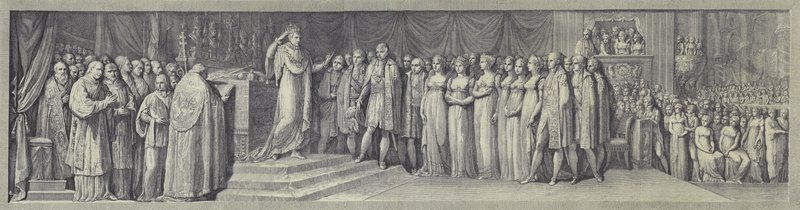 Korunovace Napoleona jako krále Itálie v milánské katedrále, 23. května 1805 od after Andrea Appiani the Elder