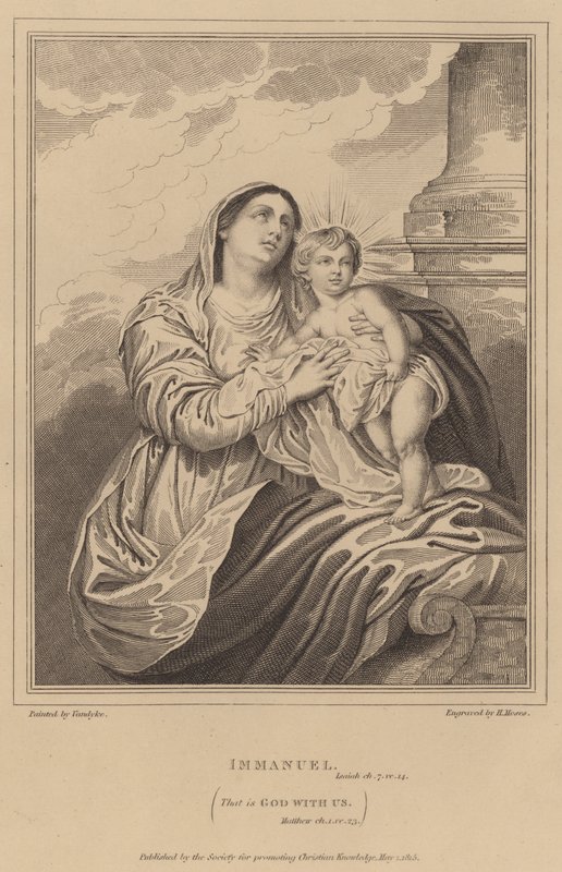 Immanueli, Izaiáši, to je Bůh s námi, Matouši od after Anthony van Dyck