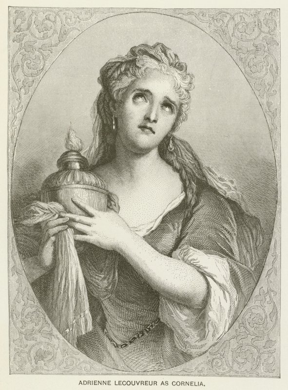 Adrienne Lecouvreur jako Cornelia od after Antoine Coypel