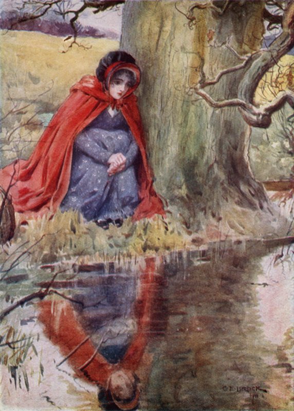 Hetty Sorrel u bazénu od after Charles Edmund Brock