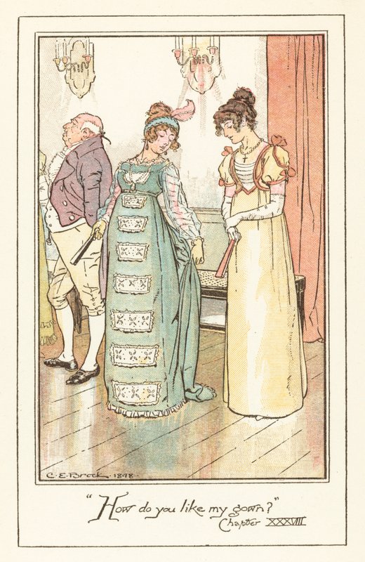 Ilustrace pro Jane Austens Emmu od after Charles Edmund Brock