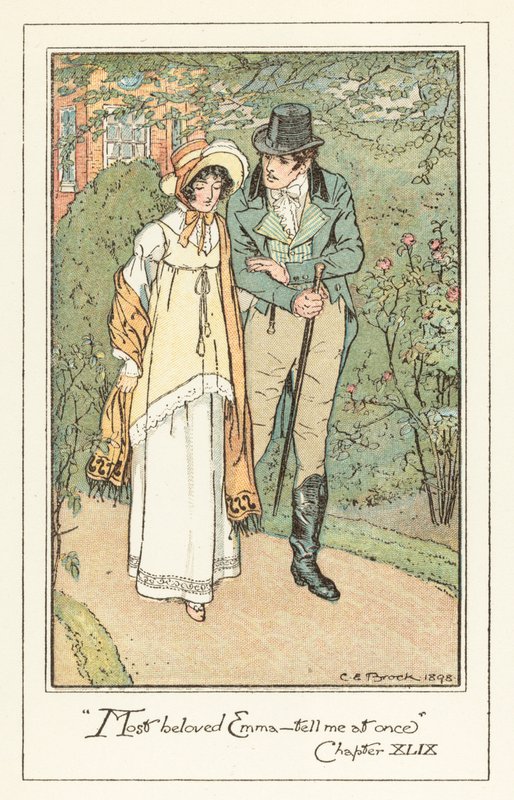 Ilustrace pro Jane Austens Emmu od after Charles Edmund Brock