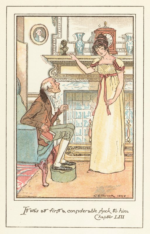 Ilustrace pro Jane Austens Emmu od after Charles Edmund Brock