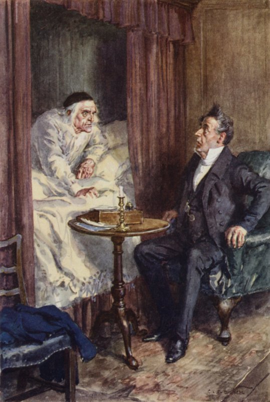 Ilustrace pro Martina Chuzzlewita od after Charles Edmund Brock
