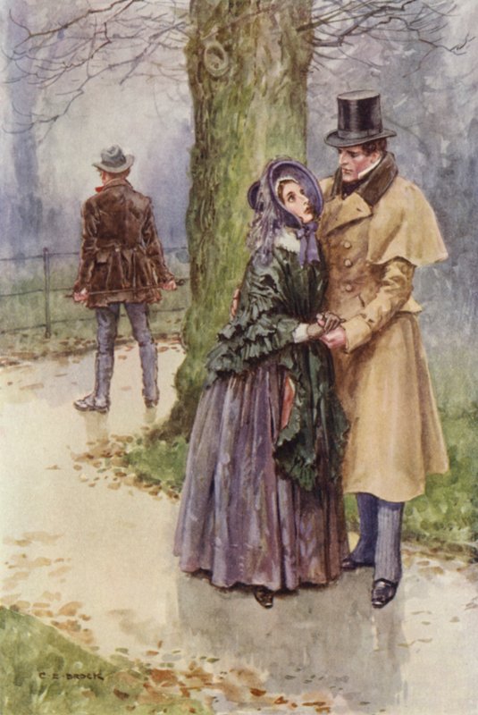 Ilustrace pro Martina Chuzzlewita od after Charles Edmund Brock