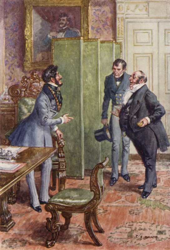 Ilustrace pro Martina Chuzzlewita od after Charles Edmund Brock